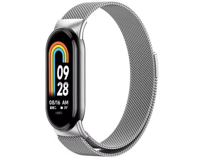 Ремешок Xiaomi Mi Band 8 Milanese Loop, Silver