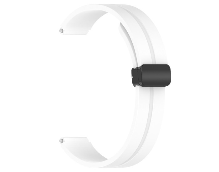 Ремешок Line Magnetic Xiaomi Mi Band 8/9/10, белый