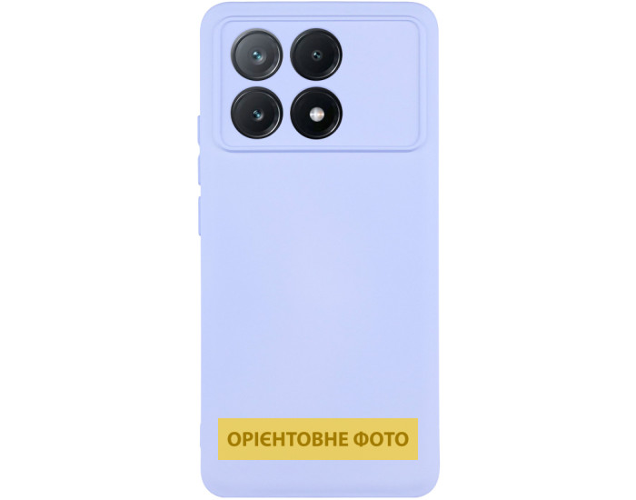 Чохол-силікон Getman Liquid Silk Full Camera Xiaomi Poco X8 Pro, бузковий