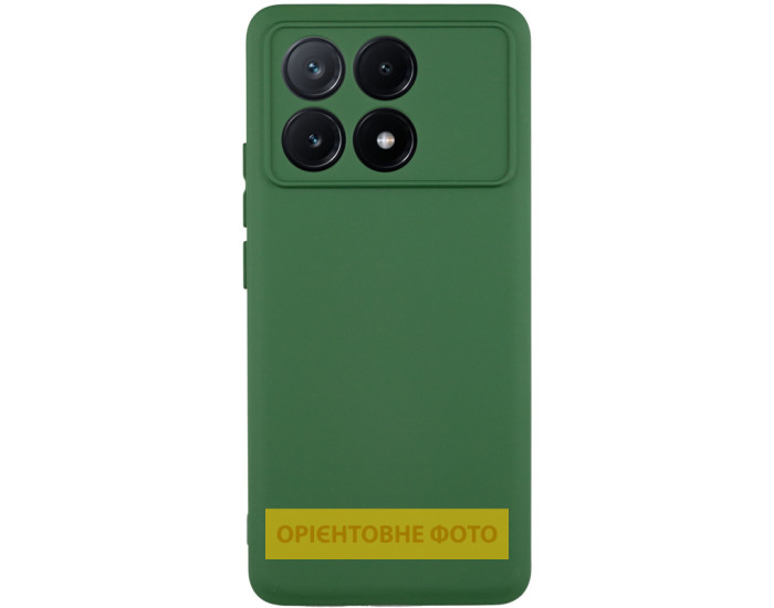 Чохол-силікон Getman Liquid Silk Full Camera Xiaomi Poco X8 Pro, Темно-Зелений