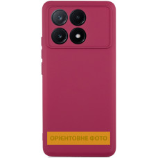 Чохол-силікон Getman Liquid Silk Full Camera Xiaomi Poco X8 Pro, Бордовий