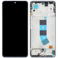 Дисплей с сенсорным экраном (модуль) Xiaomi Redmi Note 13 4G, черный с рамкой синей, OLED