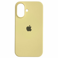 Чохол-силікон оригінал Full Soft Matte iPhone 16 (Жовтий / Mellow yellow)