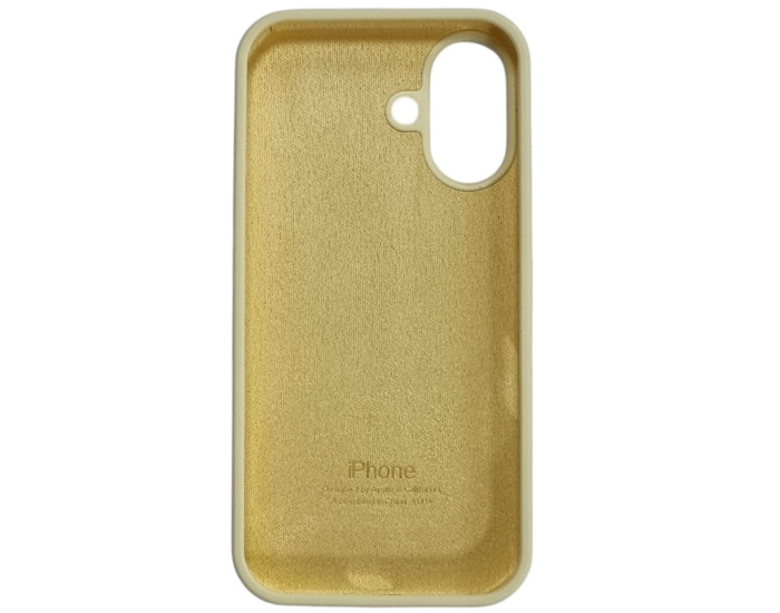 Чохол-силікон оригінал Full Soft Matte iPhone 16 (Жовтий / Mellow yellow)