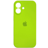 Чохол-силікон оригінал Full Camera Soft Matte iPhone 16 (Кислотно-зелений / Acid Green)