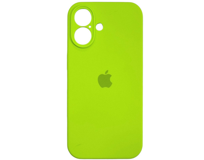 Чохол-силікон оригінал Full Camera Soft Matte iPhone 16 (Кислотно-зелений / Acid Green)