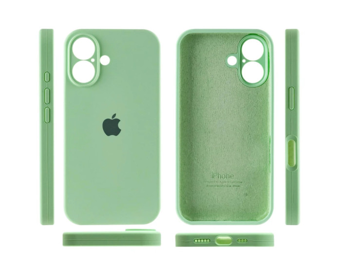 Чохол-силікон оригінал Full Camera Soft Matte iPhone 16, Фісташковий