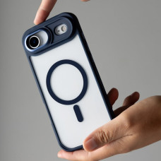 Чохол-силікон Proove Clear Essence Case with Magnetic Ring iPhone 16 Pro Max, Темно-синій
