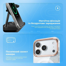 Чохол-силікон Proove Cuprum Case with Magnetic Ring iPhone 15 Pro, чорний