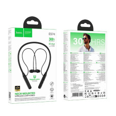 Бездротові навушники Bluetooth Hoco ES74 Refinado Neck-Mounted Earphones (Чорний / Black)