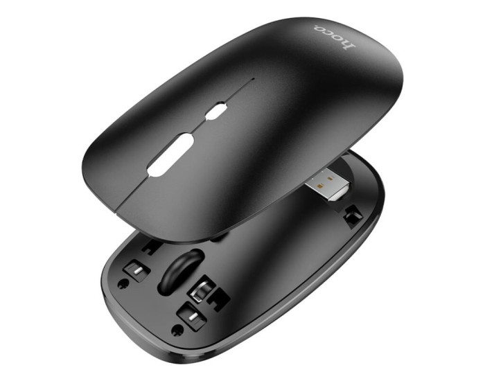 Миша Бездротова Hoco GM15 Art dual-mode business 2,4G/BT3.0-5.0 Black