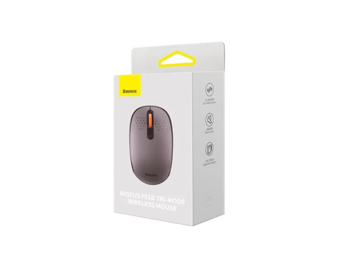 Миша Бездротова Baseus F01B Tri-Mode Wireless Mouse Baby, Frosted gray (B01055503833-00)