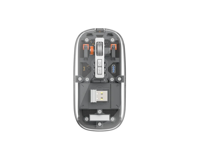 Мышь беспроводная WiWU WM105 (Dual-bluetooth +2.4G three-mode) серая