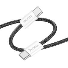 Кабель USB-C Hoco X104 Source 60W charging data cable Type-C to Type-C (L=1M) черный