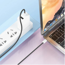Кабель USB-C Hoco X104 Source 60W charging data cable Type-C to Type-C (L=1M) черный
