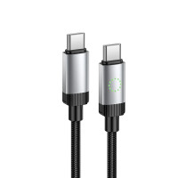 Кабель USB-C Hoco X117 Star charging Type-C to Type-C (60W/1m) чорний