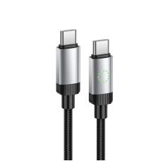 Кабель USB-C Hoco X117 Star charging Type-C to Type-C (60W/1m) черный