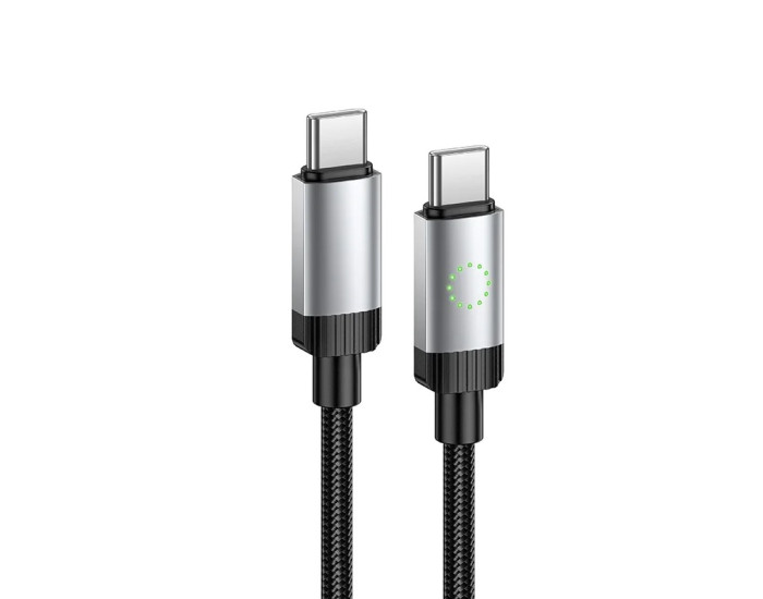 Кабель USB-C Hoco X117 Star charging Type-C to Type-C (60W/1m) черный