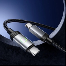 Кабель USB-C Hoco X117 Star charging Type-C to Type-C (60W/1m) черный