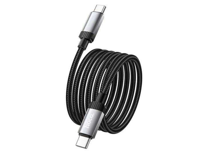 Кабель USB-C Hoco X117 Star charging Type-C to Type-C (60W/1m) черный