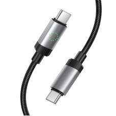 Кабель USB-C Hoco X117 Star charging Type-C to Type-C (60W/1m) черный