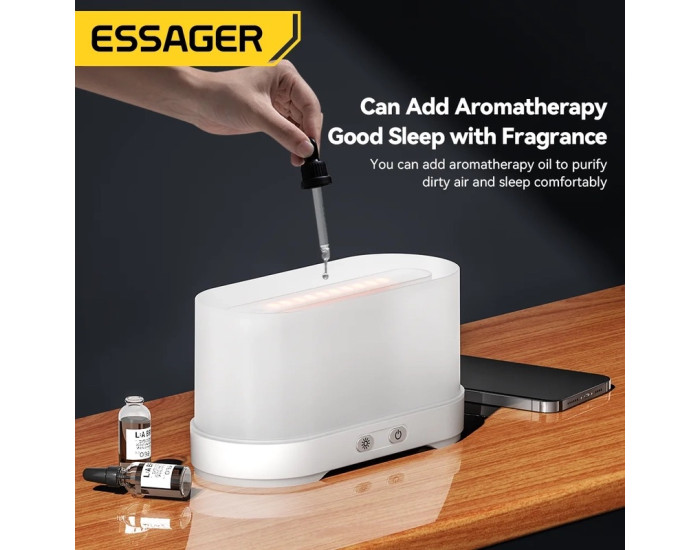 Зволожувач повітря ESSAGER Flame Aromatherapy Humidifier Black