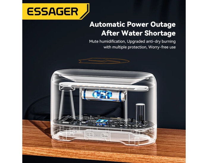 Зволожувач повітря ESSAGER Flame Aromatherapy Humidifier Black