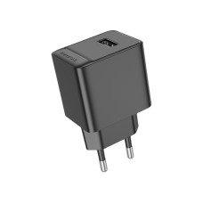 Мережеве зарядний пристрій Borofone BAS11A Erudite Single Port (2.1A) чорне