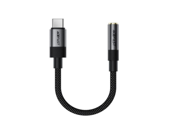 Переходник AUX Acefast J12 Type-C to 3.5mm, черный