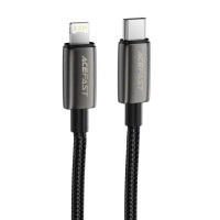 Кабель USB Acefast C23-01 Data cable Type-C to Lightning (30W/1.2m) черный