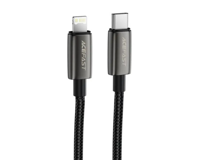 Кабель USB Acefast C23-01 Data cable Type-C to Lightning (30W/1.2m) черный
