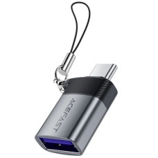 Переходник OTG Acefast J7 USB to Type-C, серый металлик