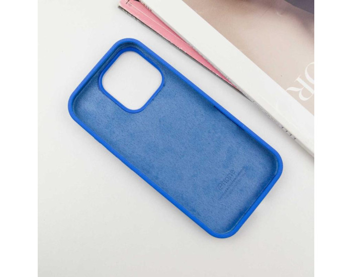 Чохол-силікон оригінал Case Full Protective iPhone 16 Pro (Синій / Capri Blue)