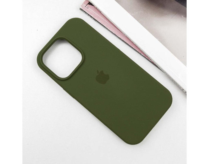 Чохол-силікон оригінал Case Full Protective iPhone 16 Pro (Зелений / Dark Olive)