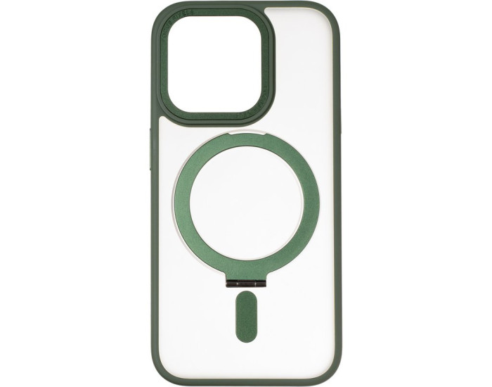 Чохол-силікон Bumper Case with MagSafe Stand iPhone 15 Pro, Green