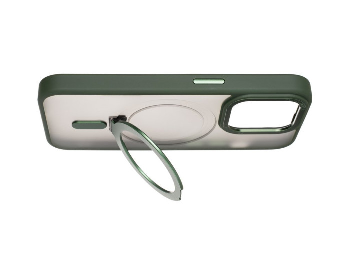 Чохол-силікон Bumper Case with MagSafe Stand iPhone 15 Pro, Green