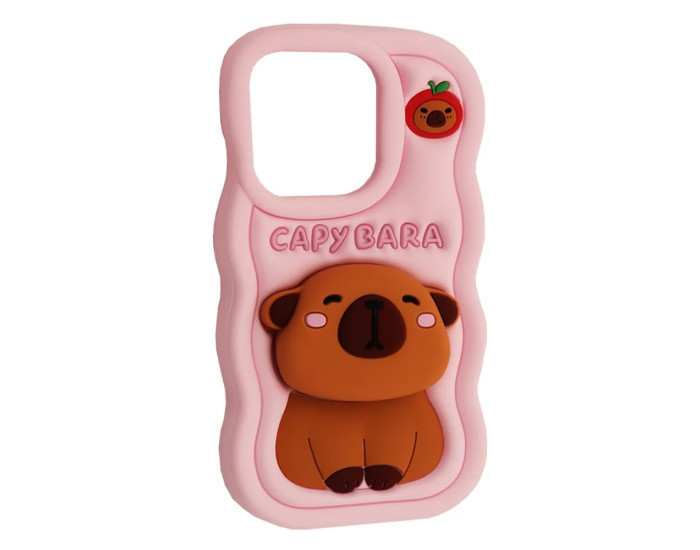 Чохол-силікон CAPYBARA iPhone 12 Pro Max /13 Pro Max, Light pink