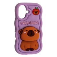 Чохол-силікон CAPYBARA iPhone 16, Lilac