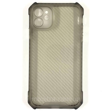 Чохол-силікон Ease Carbon color series iPhone 12 (Матовий / Прозорий)