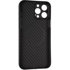 Чохол-силікон Carbon Case (MagSafe) iPhone 13 Pro Max, Black