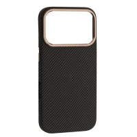 Чохол-силікон Carbon Style (MagSafe) iPhone 17 Pro Max, Black
