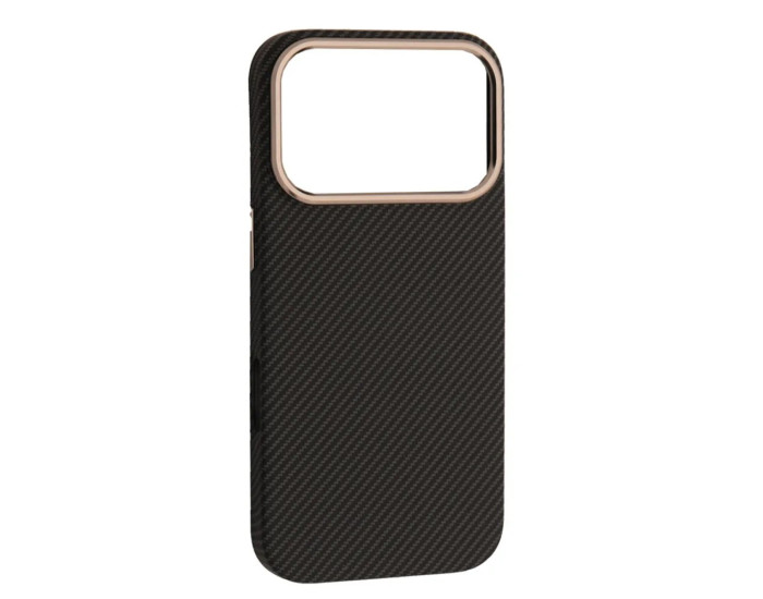 Чохол-силікон Carbon Style (MagSafe) iPhone 17 Pro Max, Black