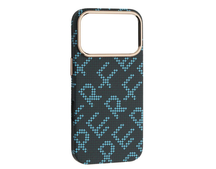 Чохол-силікон Carbon Style (MagSafe) iPhone 17 Pro, Blue perfect