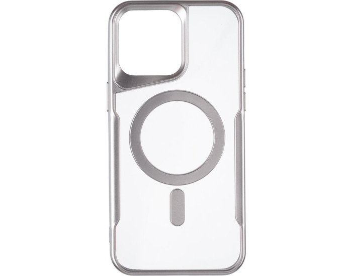 Чохол-силікон Casual Frame Case (MagSafe) iPhone 14 Pro, Titanium