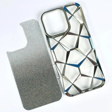 Чохол-силікон Three Dimensional Diamond iPhone 15 Pro, Black