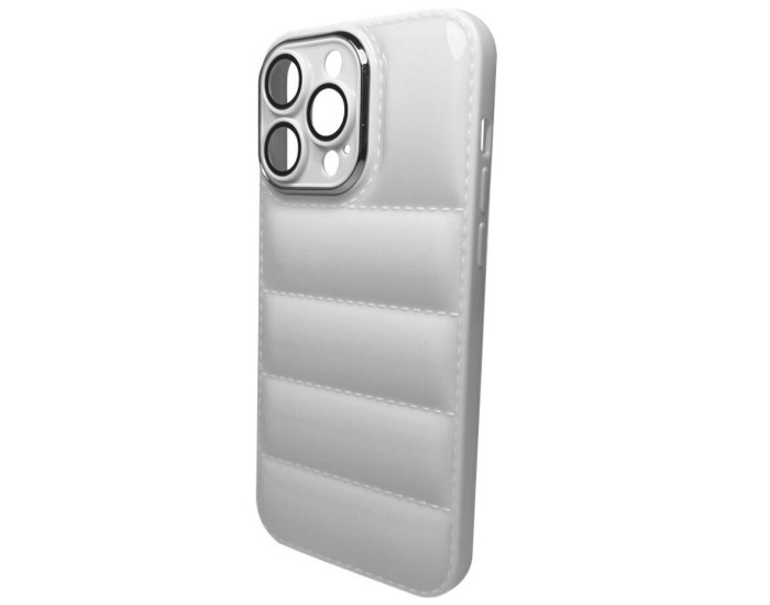 Чохол-силікон Down Jacket Frame iPhone 15 Pro Max, White