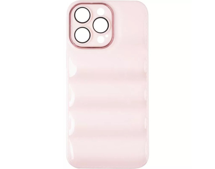 Чохол-силікон Down Jacket Frame iPhone 15 Pro, Pink