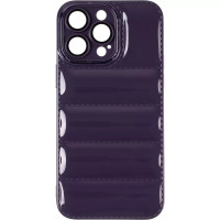 Чохол-силікон Down Jacket Frame iPhone 12 Pro, Deep purple