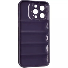 Чохол-силікон Down Jacket Frame iPhone 12 Pro, Deep purple