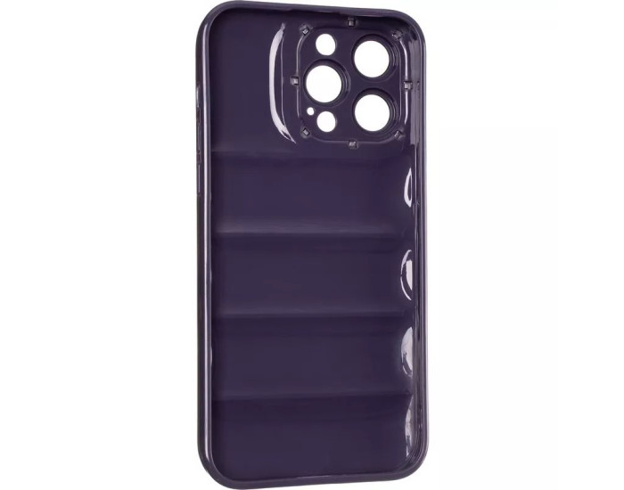 Чохол-силікон Down Jacket Frame iPhone 12 Pro, Deep purple